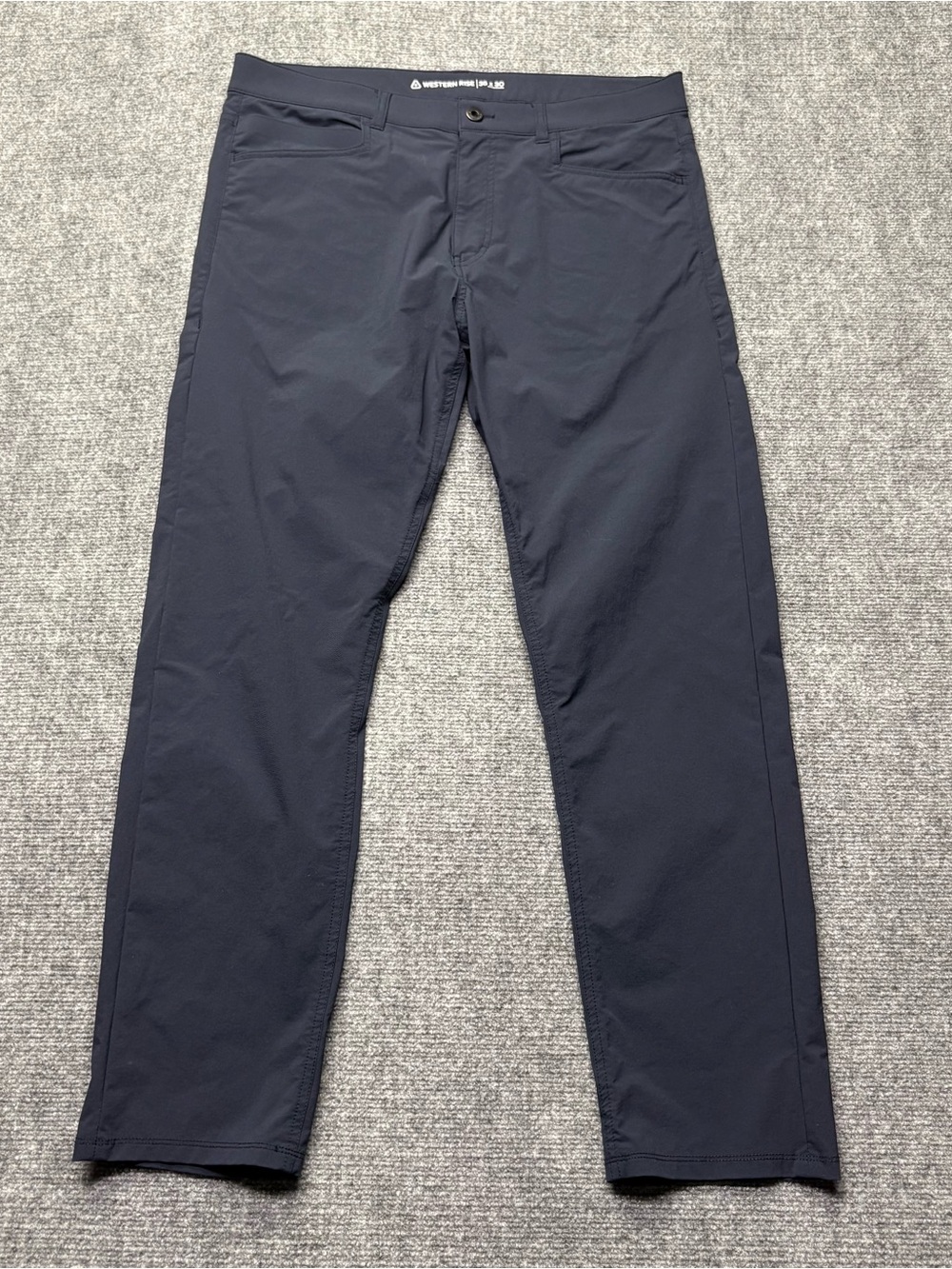 Western Rise Evolution Pant Mens 35x30 Blue Performance Stretch 5 Pocket